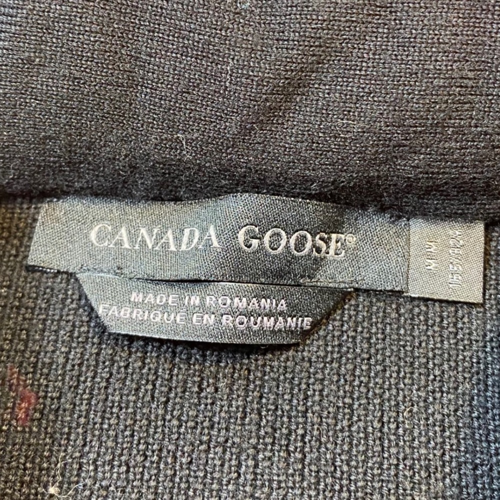 Canada Goose HyBridge Knit Jacket Black Merino Wool Down Womens Medium - Picture 5 of 11
